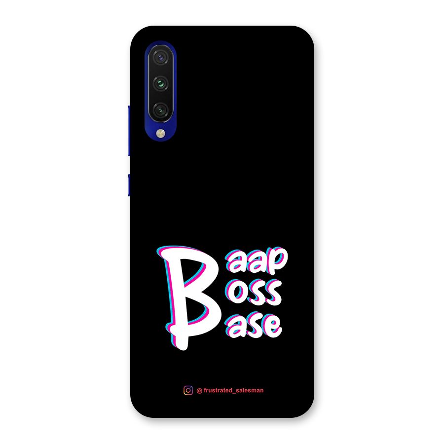 Baap Boss Base Black Back Case for Mi A3