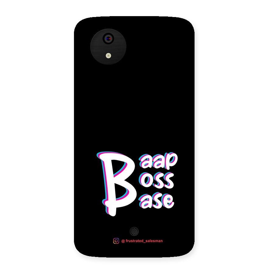 Baap Boss Base Black Back Case for Micromax Canvas A1