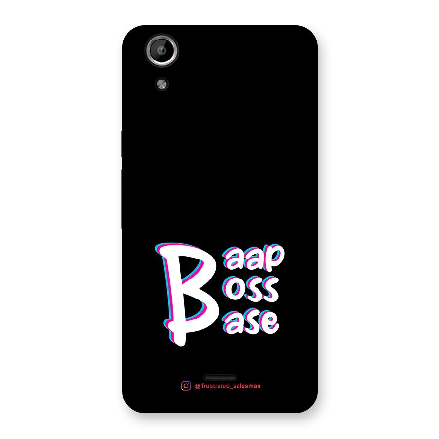 Baap Boss Base Black Back Case for Micromax Canvas Selfie Lens Q345