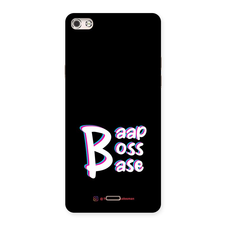 Baap Boss Base Black Back Case for Micromax Canvas Silver 5