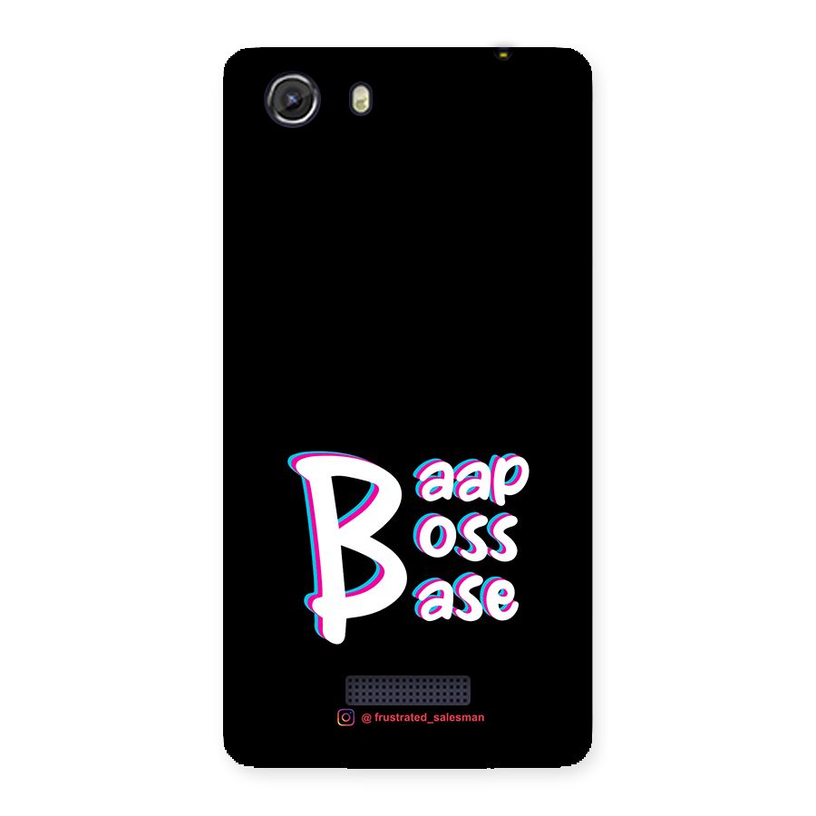 Baap Boss Base Black Back Case for Micromax Unite 3