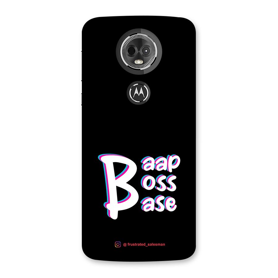 Baap Boss Base Black Back Case for Moto E5 Plus