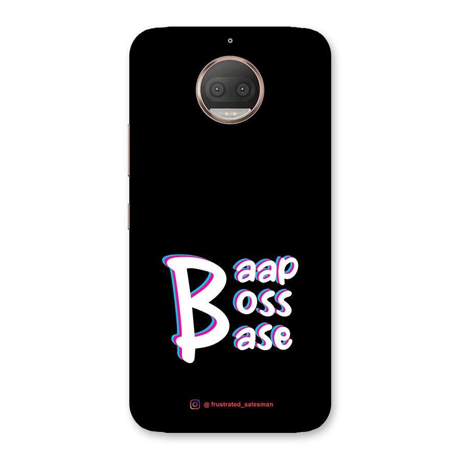 Baap Boss Base Black Back Case for Moto G5s Plus
