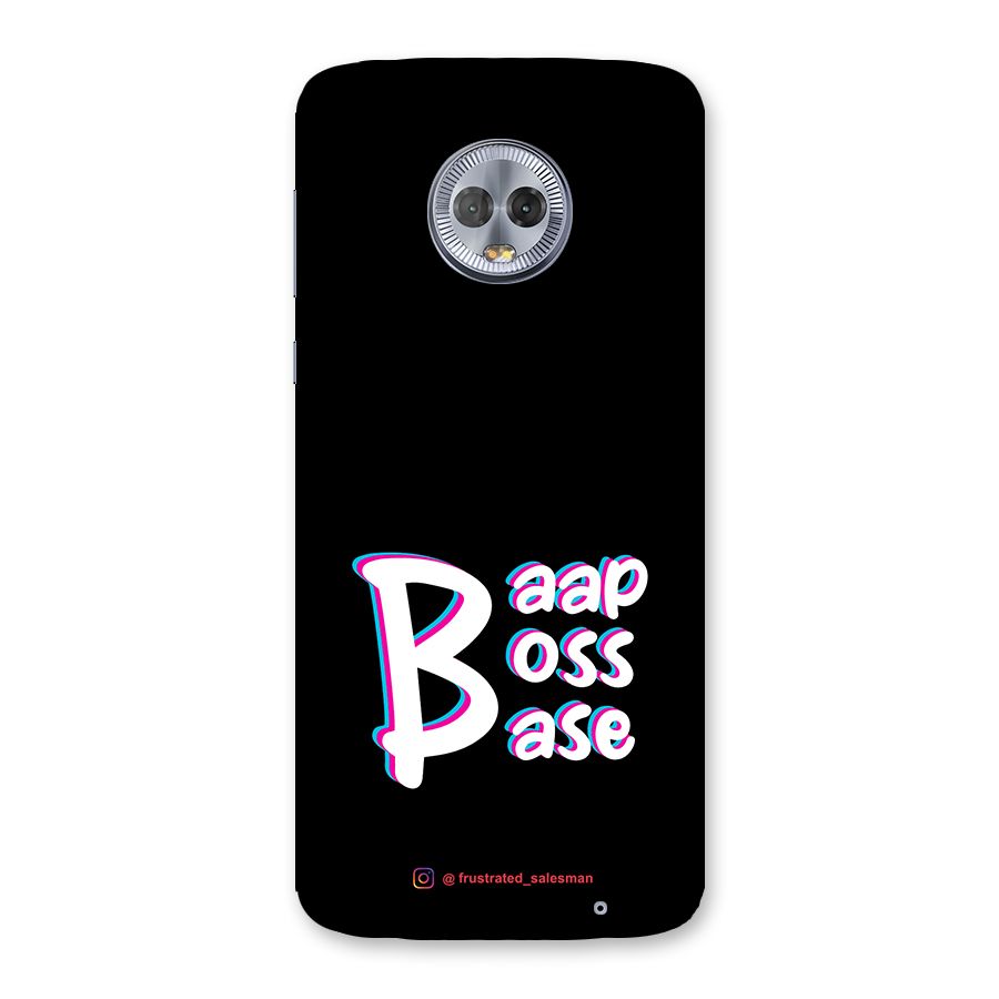 Baap Boss Base Black Back Case for Moto G6 Plus