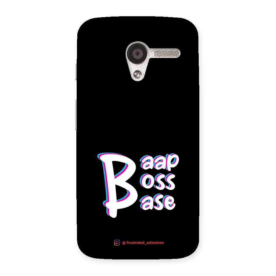 Baap Boss Base Black Back Case for Moto X