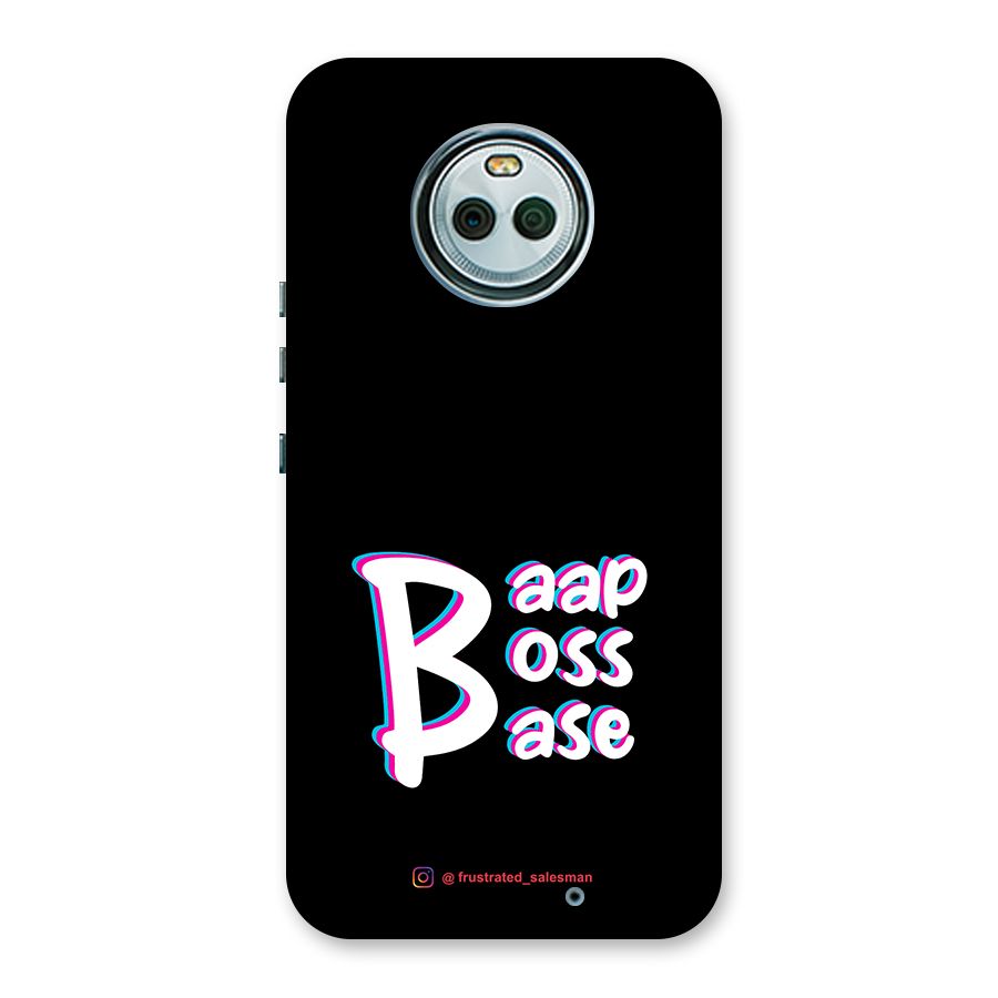 Baap Boss Base Black Back Case for Moto X4