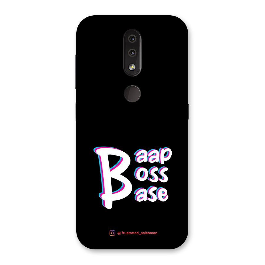 Baap Boss Base Black Back Case for Nokia 4.2