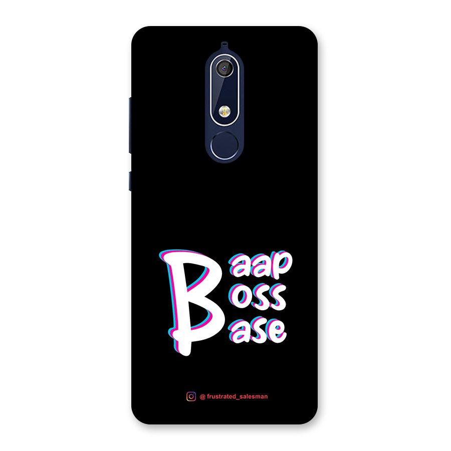 Baap Boss Base Black Back Case for Nokia 5.1