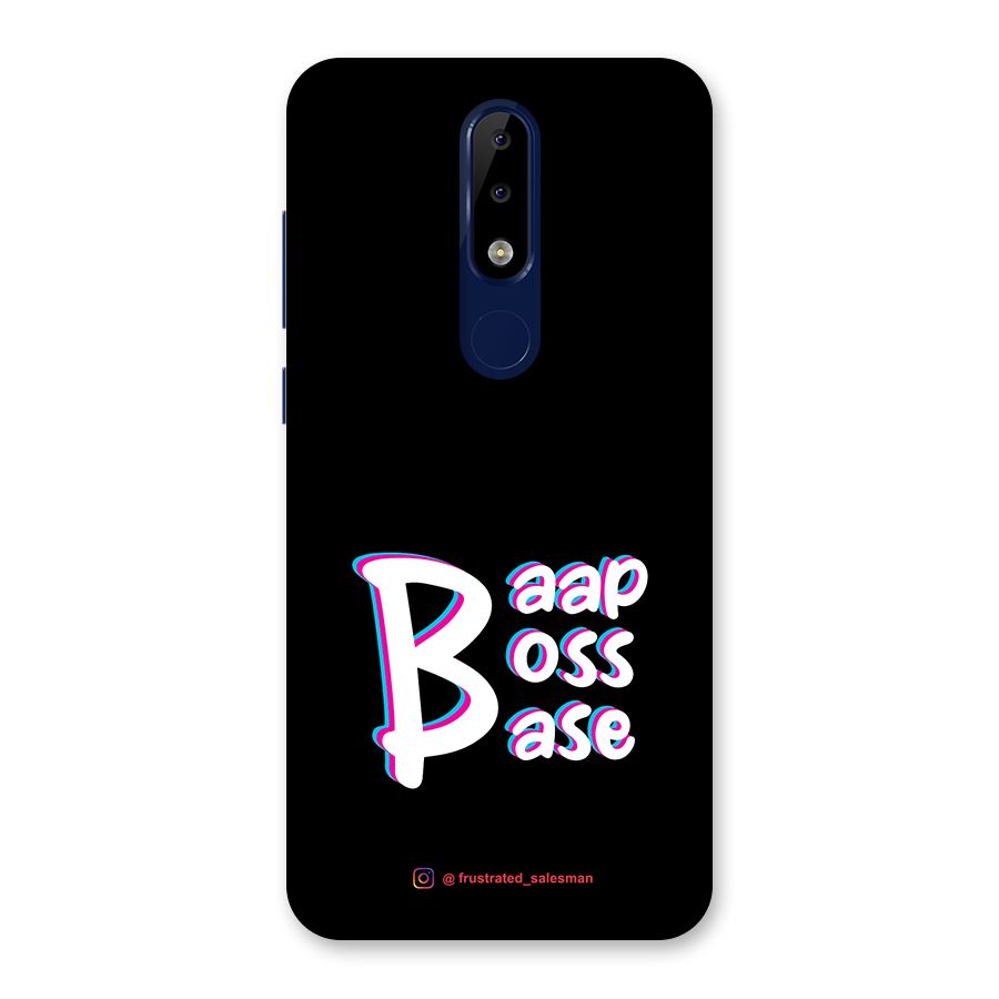 Baap Boss Base Black Back Case for Nokia 5.1 Plus