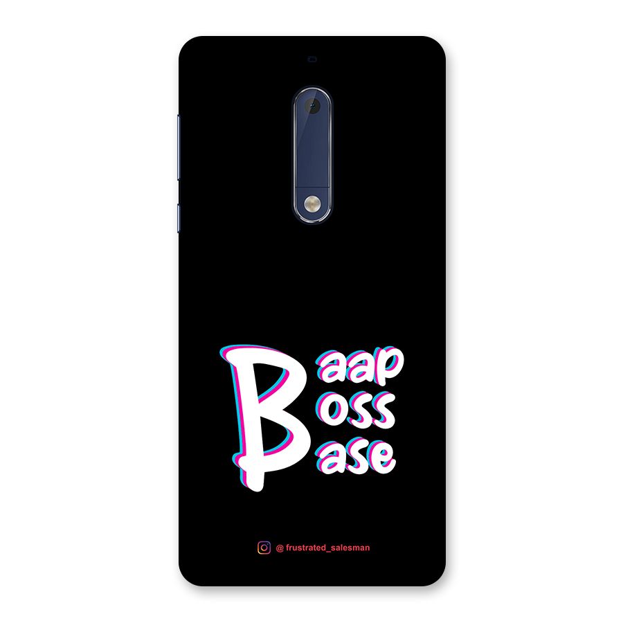 Baap Boss Base Black Back Case for Nokia 5