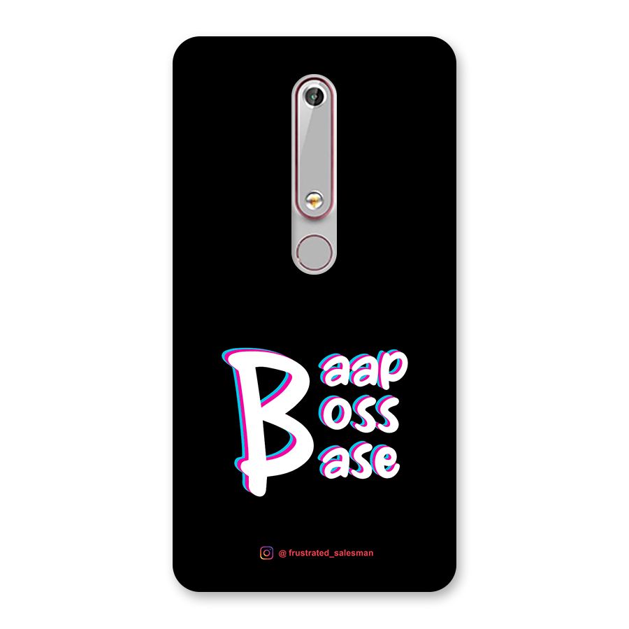 Baap Boss Base Black Back Case for Nokia 6.1