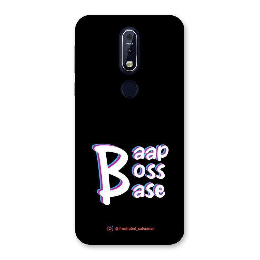 Baap Boss Base Black Back Case for Nokia 7.1