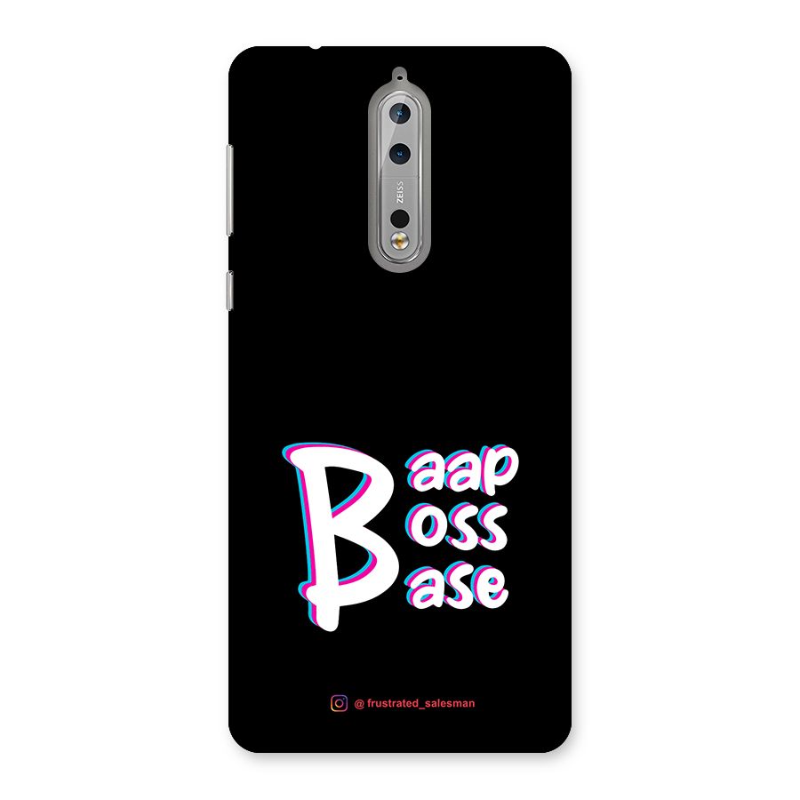 Baap Boss Base Black Back Case for Nokia 8