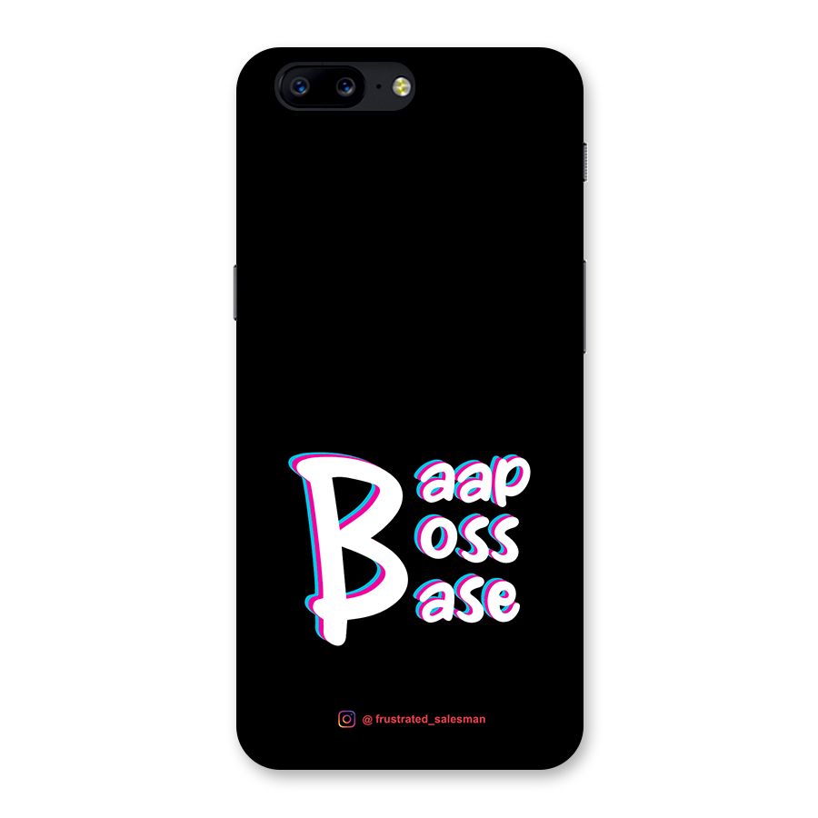 Baap Boss Base Black Back Case for OnePlus 5