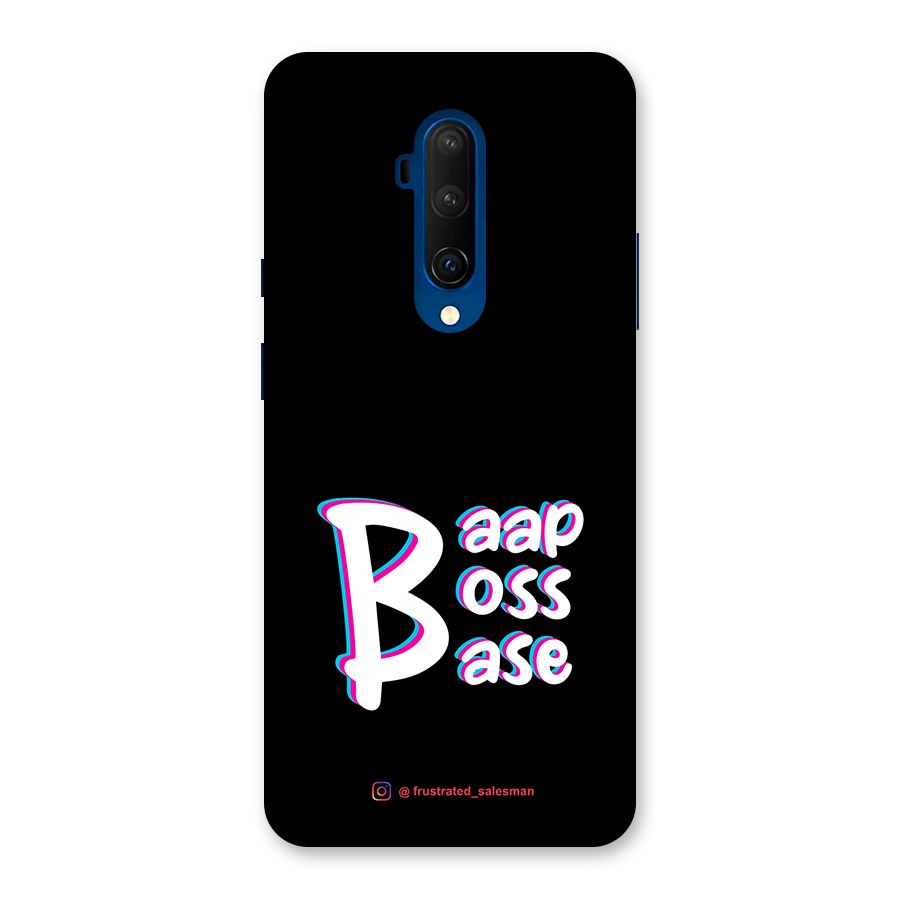 Baap Boss Base Black Back Case for OnePlus 7T Pro