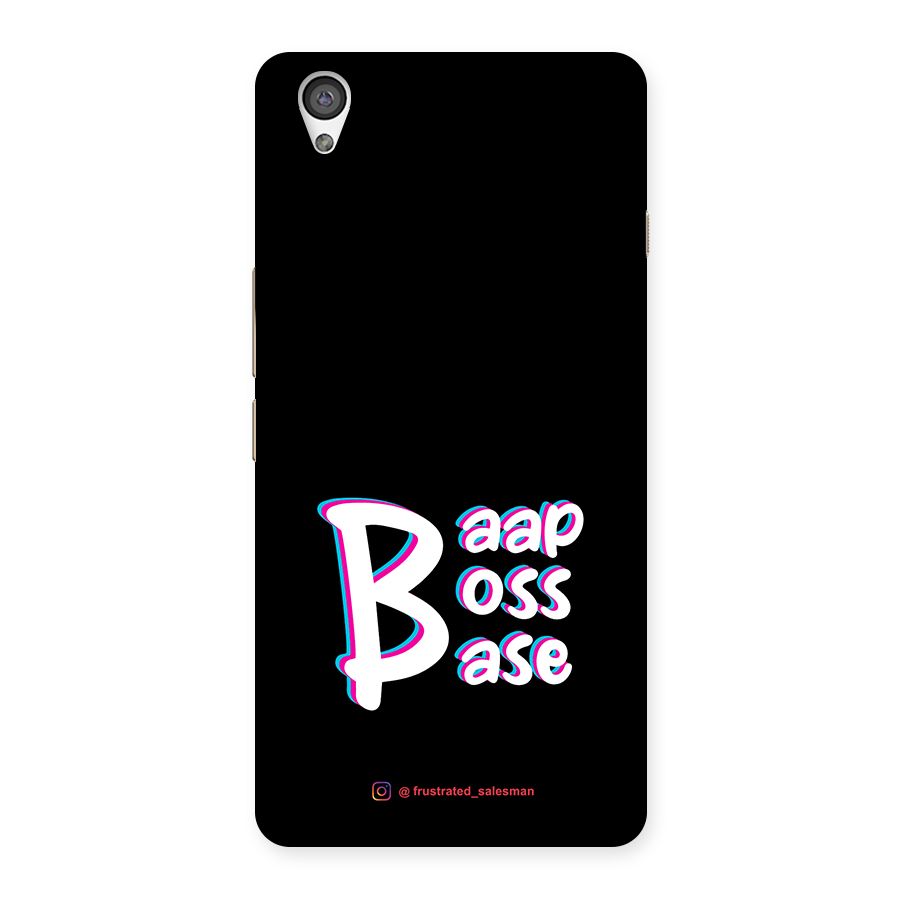 Baap Boss Base Black Back Case for OnePlus X