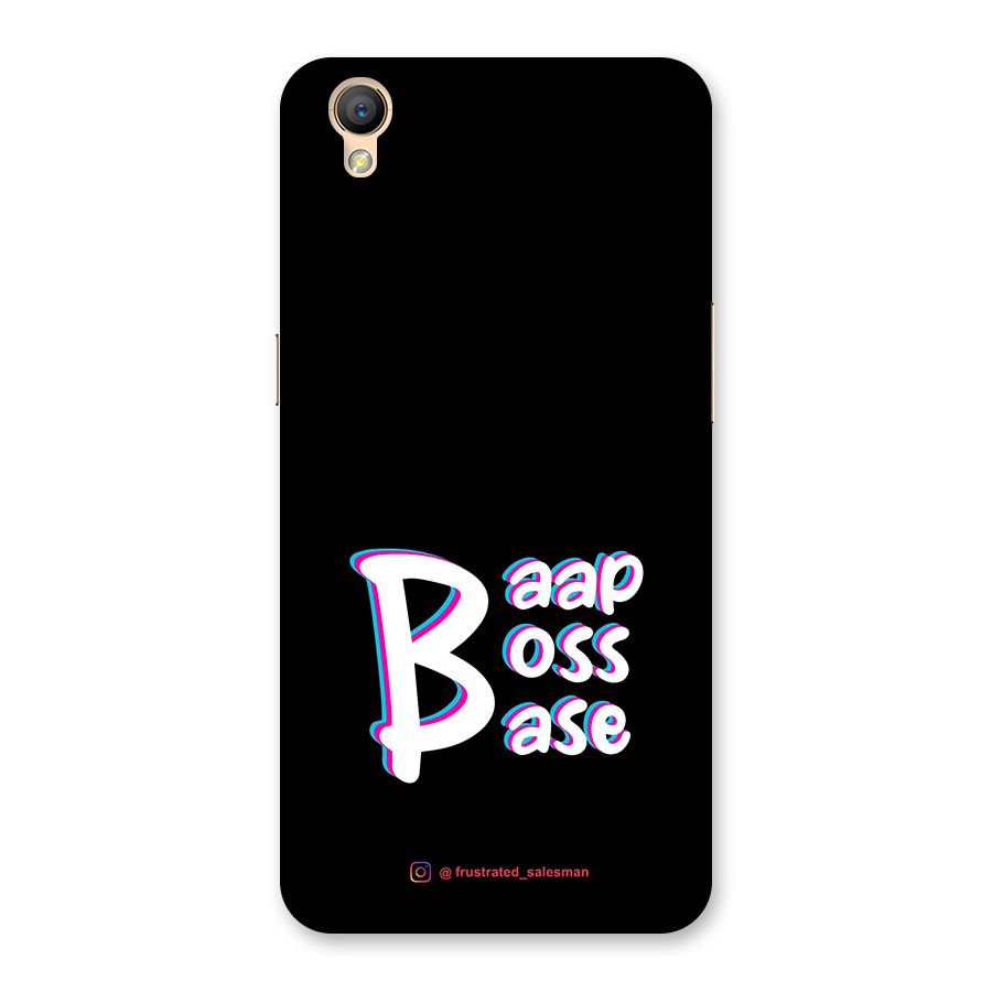Baap Boss Base Black Back Case for Oppo A37