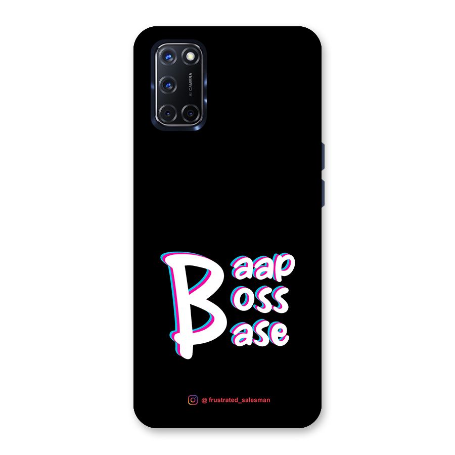 Baap Boss Base Black Back Case for Oppo A52