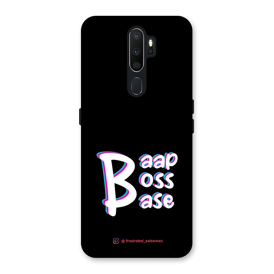 Baap Boss Base Black Back Case for Oppo A5 (2020)