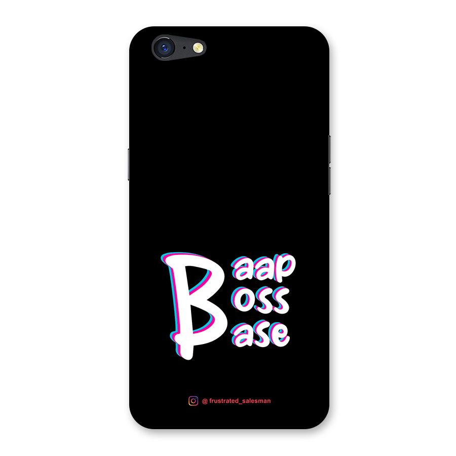 Baap Boss Base Black Back Case for Oppo A71