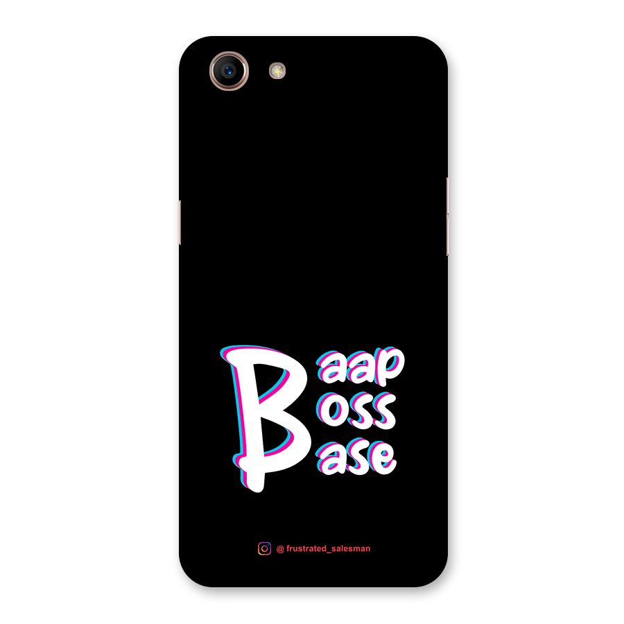 Baap Boss Base Black Back Case for Oppo A83 (2018)
