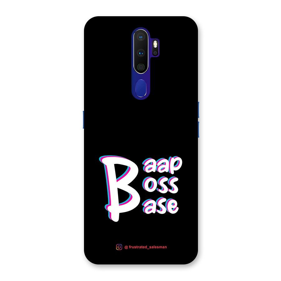 Baap Boss Base Black Back Case for Oppo A9 (2020)