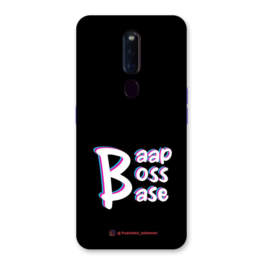 Baap Boss Base Black Back Case for Oppo F11 Pro