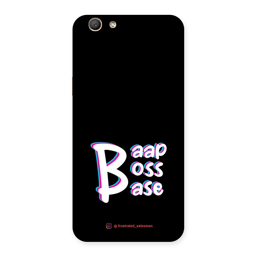 Baap Boss Base Black Back Case for Oppo F1s