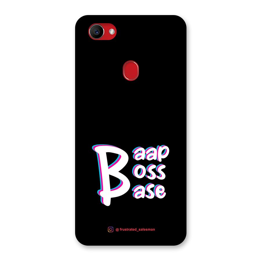 Baap Boss Base Black Back Case for Oppo F7