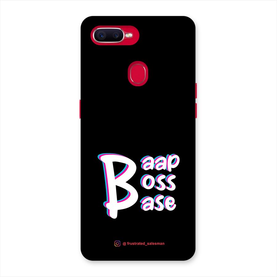 Baap Boss Base Black Back Case for Oppo F9 Pro