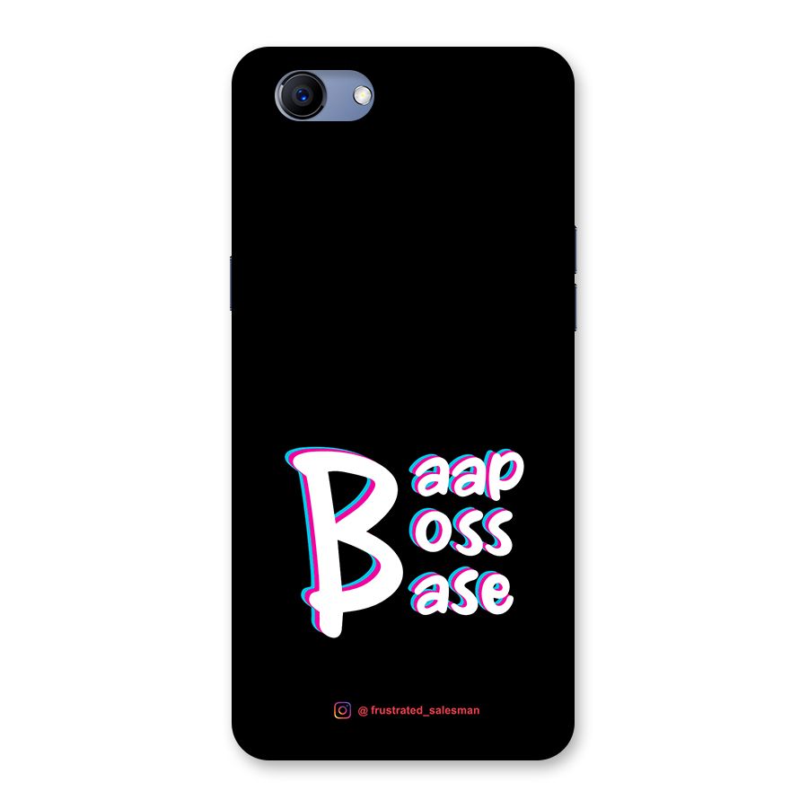 Baap Boss Base Black Back Case for Oppo Realme 1