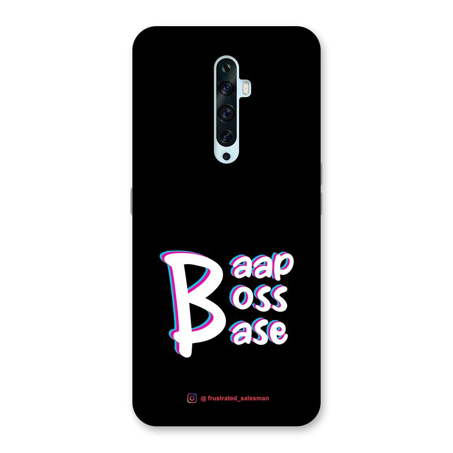 Baap Boss Base Black Back Case for Oppo Reno2 Z