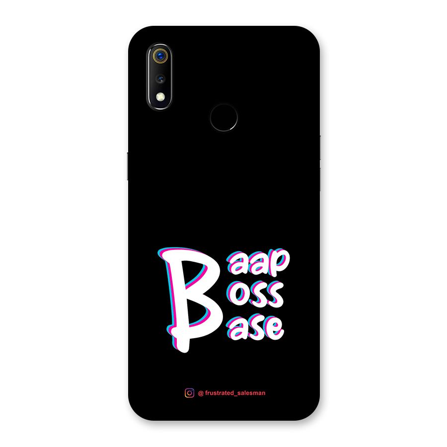 Baap Boss Base Black Back Case for Realme 3