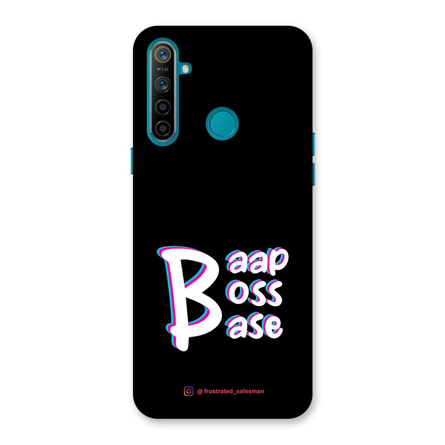 Baap Boss Base Black Back Case for Realme 5i
