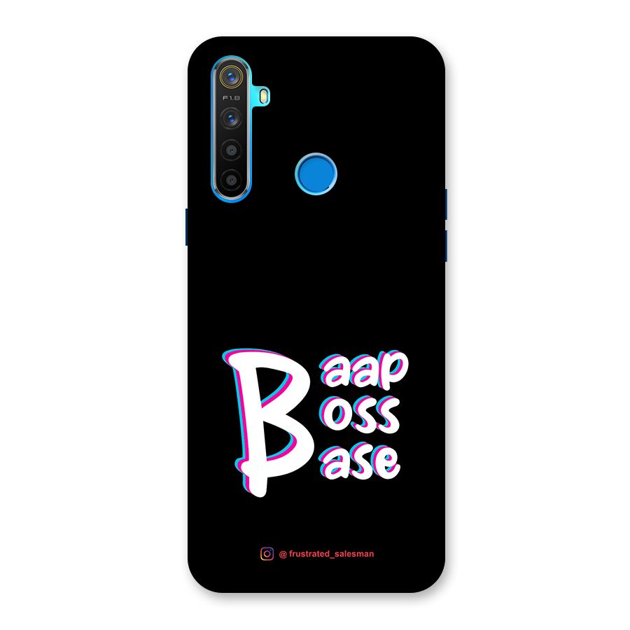 Baap Boss Base Black Back Case for Realme 5s