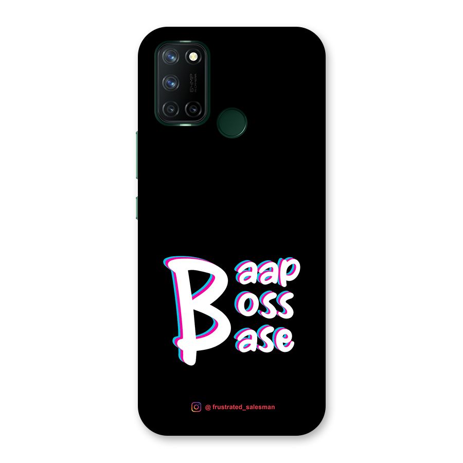 Baap Boss Base Black Back Case for Realme 7i