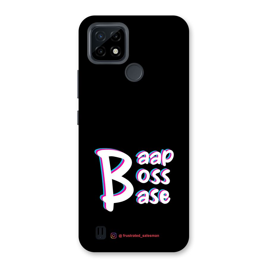 Baap Boss Base Black Back Case for Realme C21