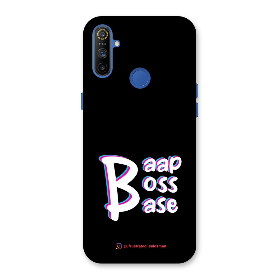 Baap Boss Base Black Back Case for Realme Narzo 10A