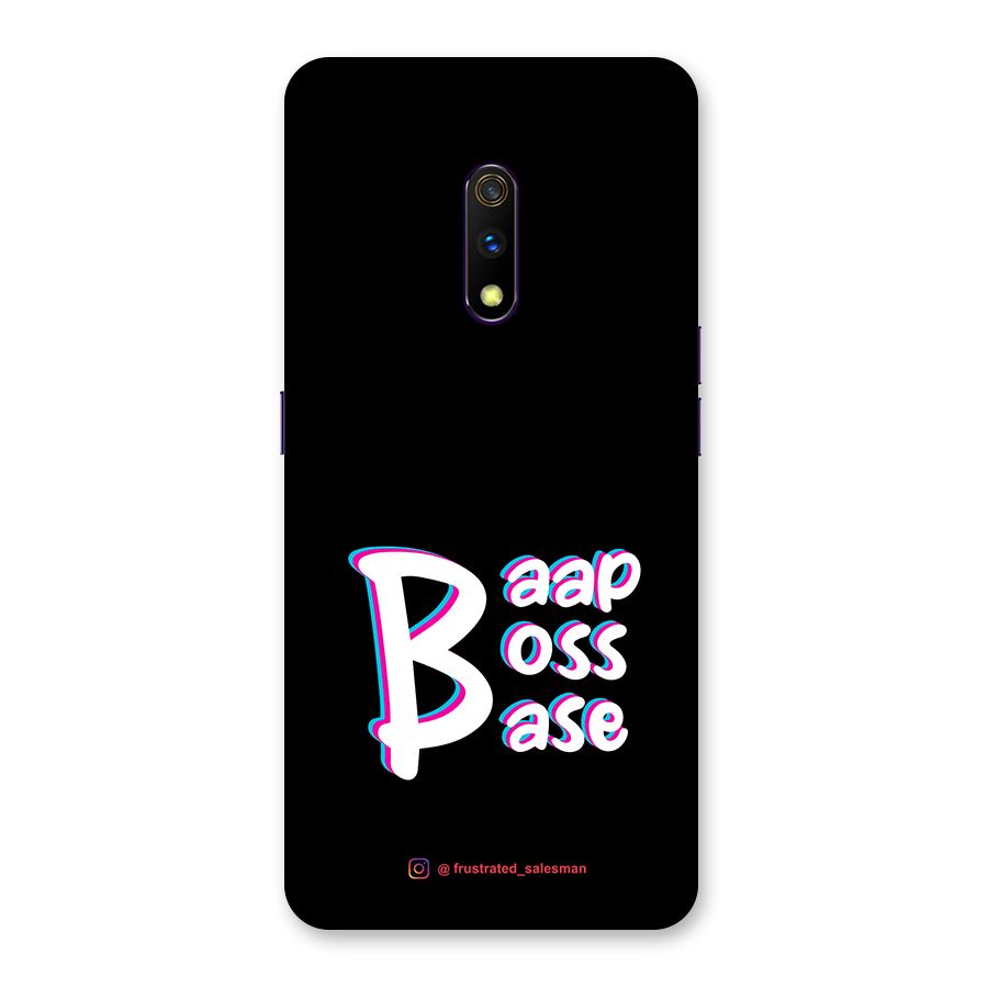 Baap Boss Base Black Back Case for Realme X