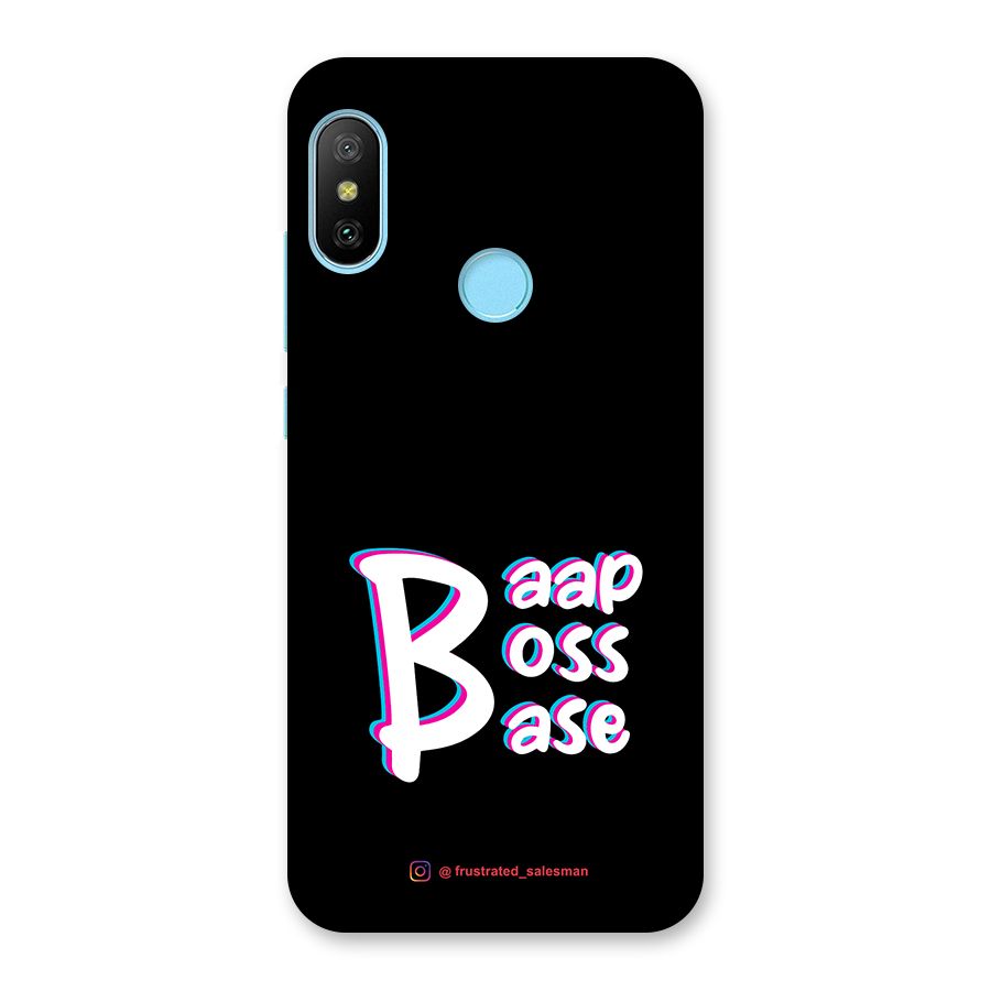 Baap Boss Base Black Back Case for Redmi 6 Pro