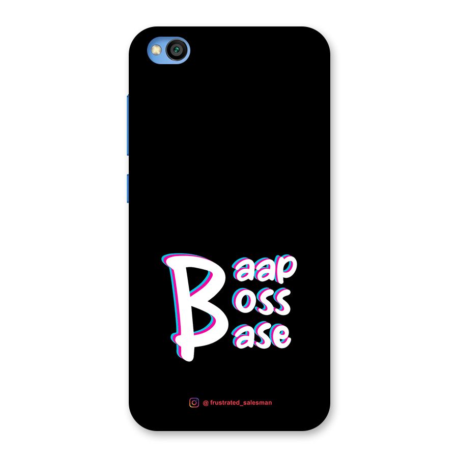Baap Boss Base Black Back Case for Redmi Go