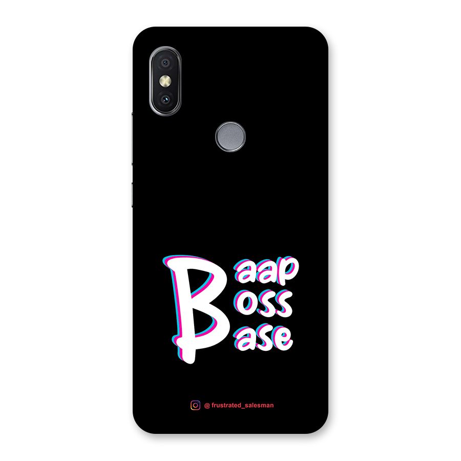 Baap Boss Base Black Back Case for Redmi Y2