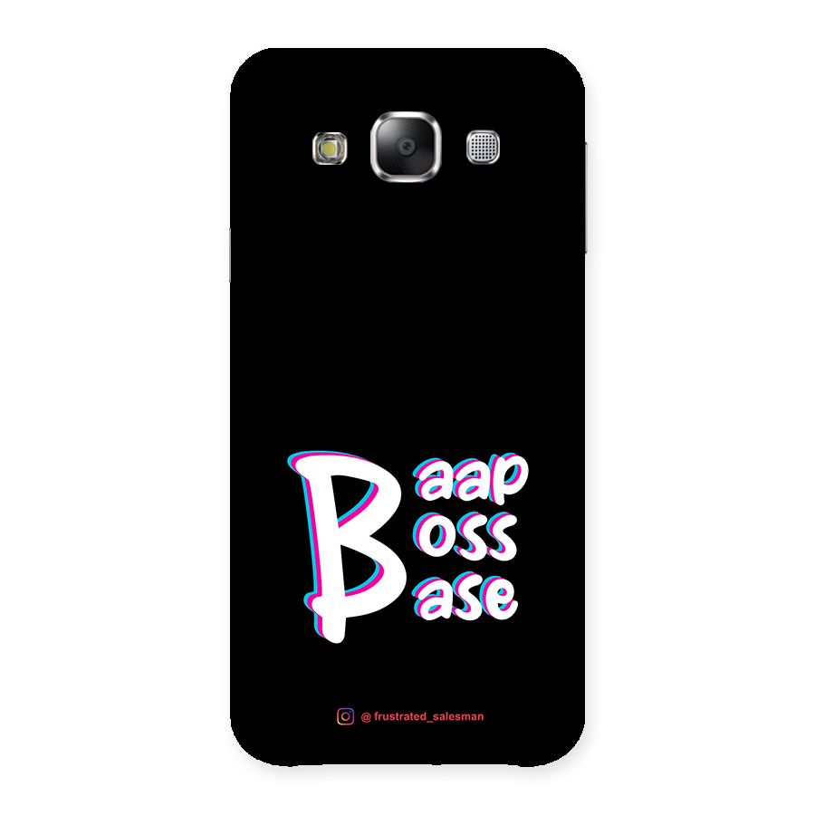 Baap Boss Base Black Back Case for Samsung Galaxy E5