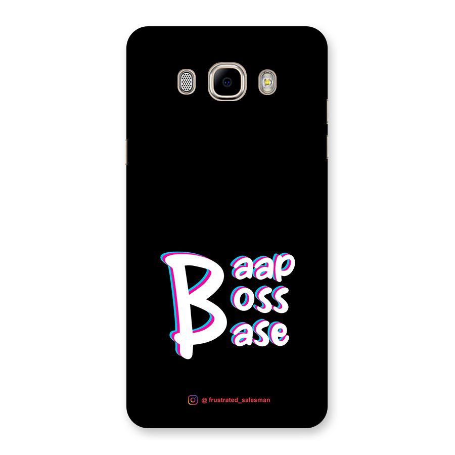 Baap Boss Base Black Back Case for Samsung Galaxy J7 2016
