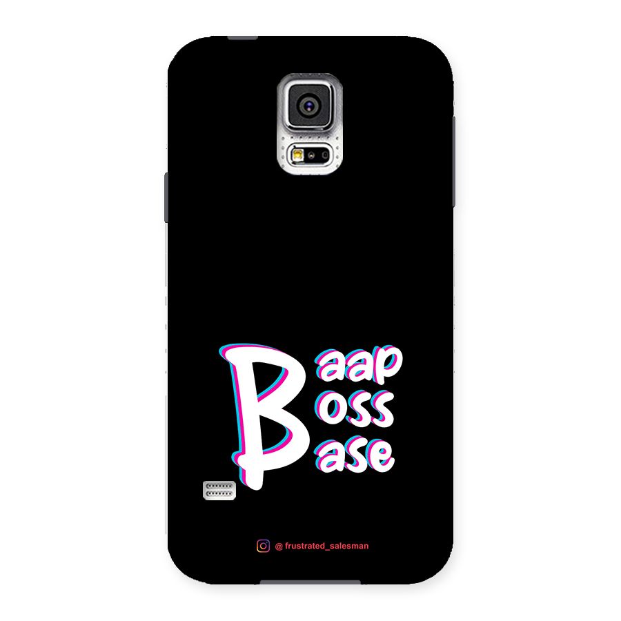 Baap Boss Base Black Back Case for Samsung Galaxy S5