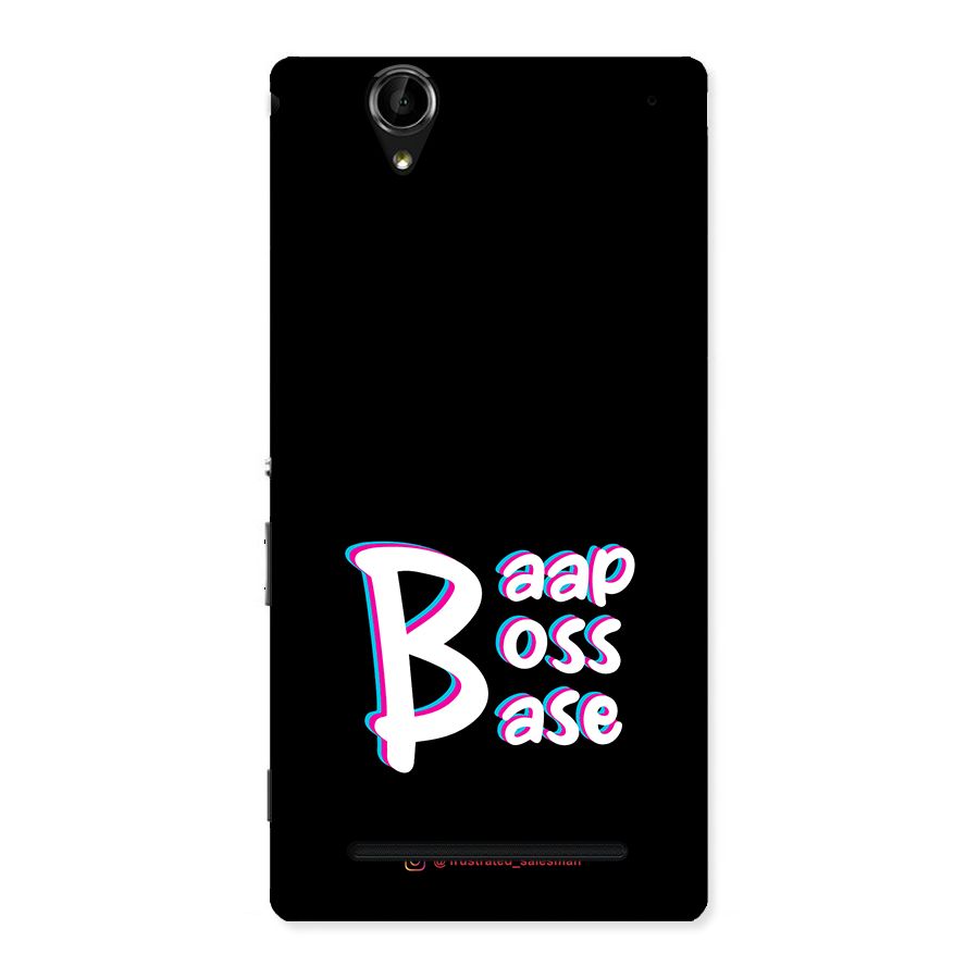 Baap Boss Base Black Back Case for Sony Xperia T2
