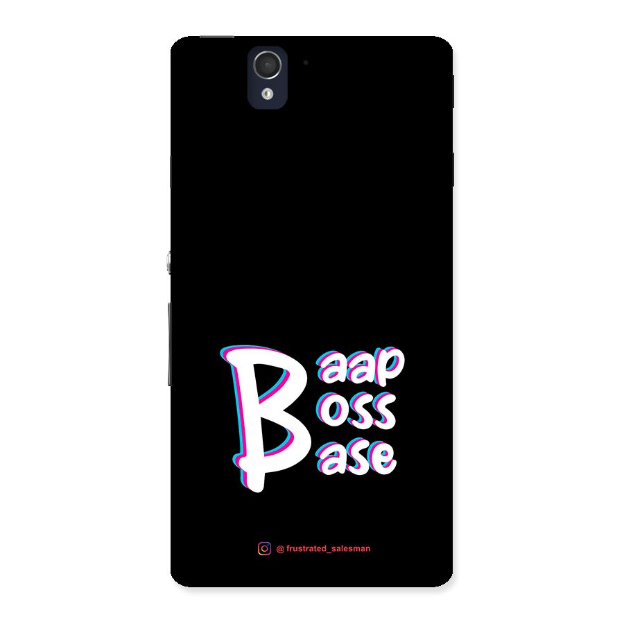 Baap Boss Base Black Back Case for Sony Xperia Z