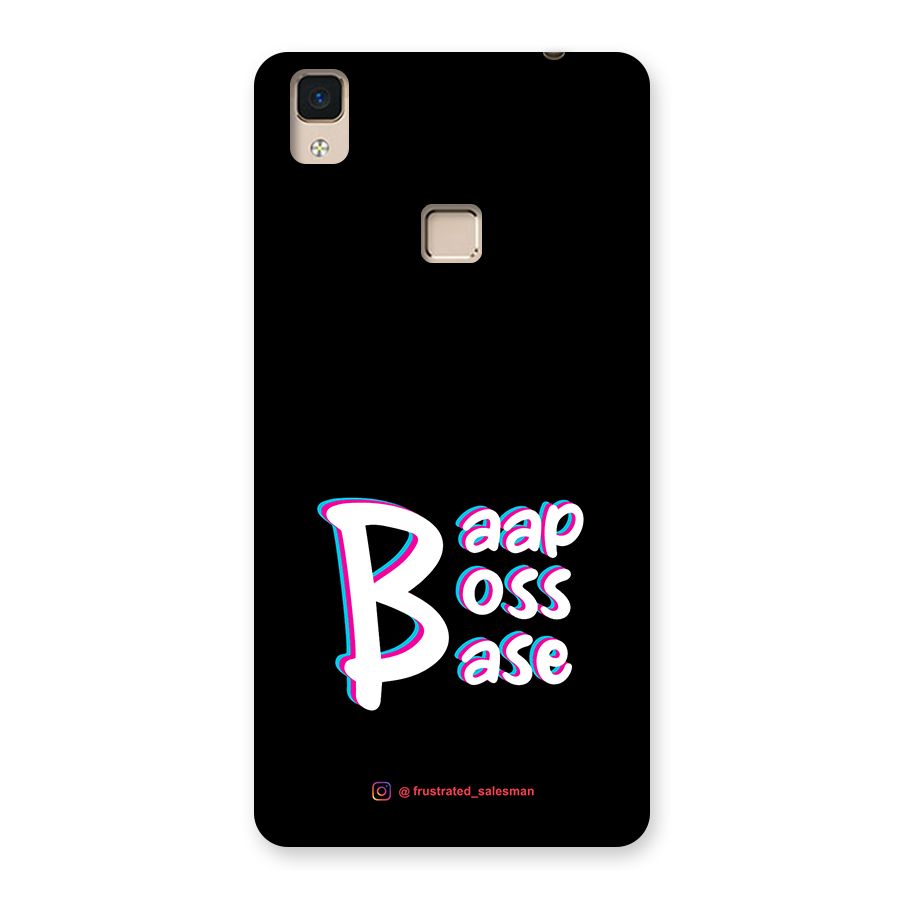 Baap Boss Base Black Back Case for V3 Max