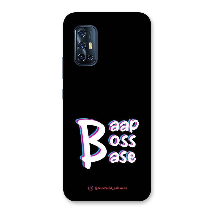 Baap Boss Base Black Back Case for Vivo V17