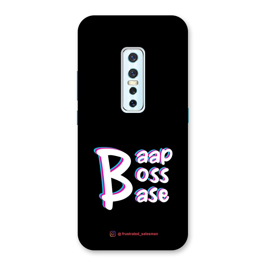 Baap Boss Base Black Back Case for Vivo V17 Pro